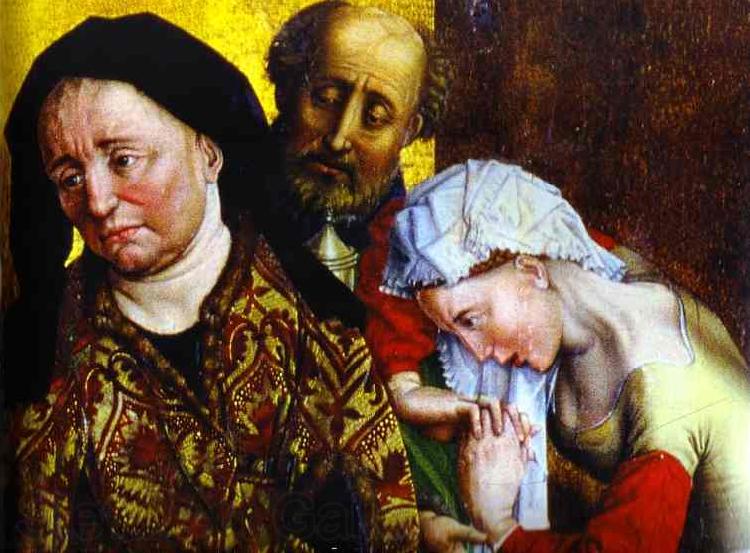 Rogier van der Weyden St. Mary Magdalene Nicodemus, and a Servant. Norge oil painting art